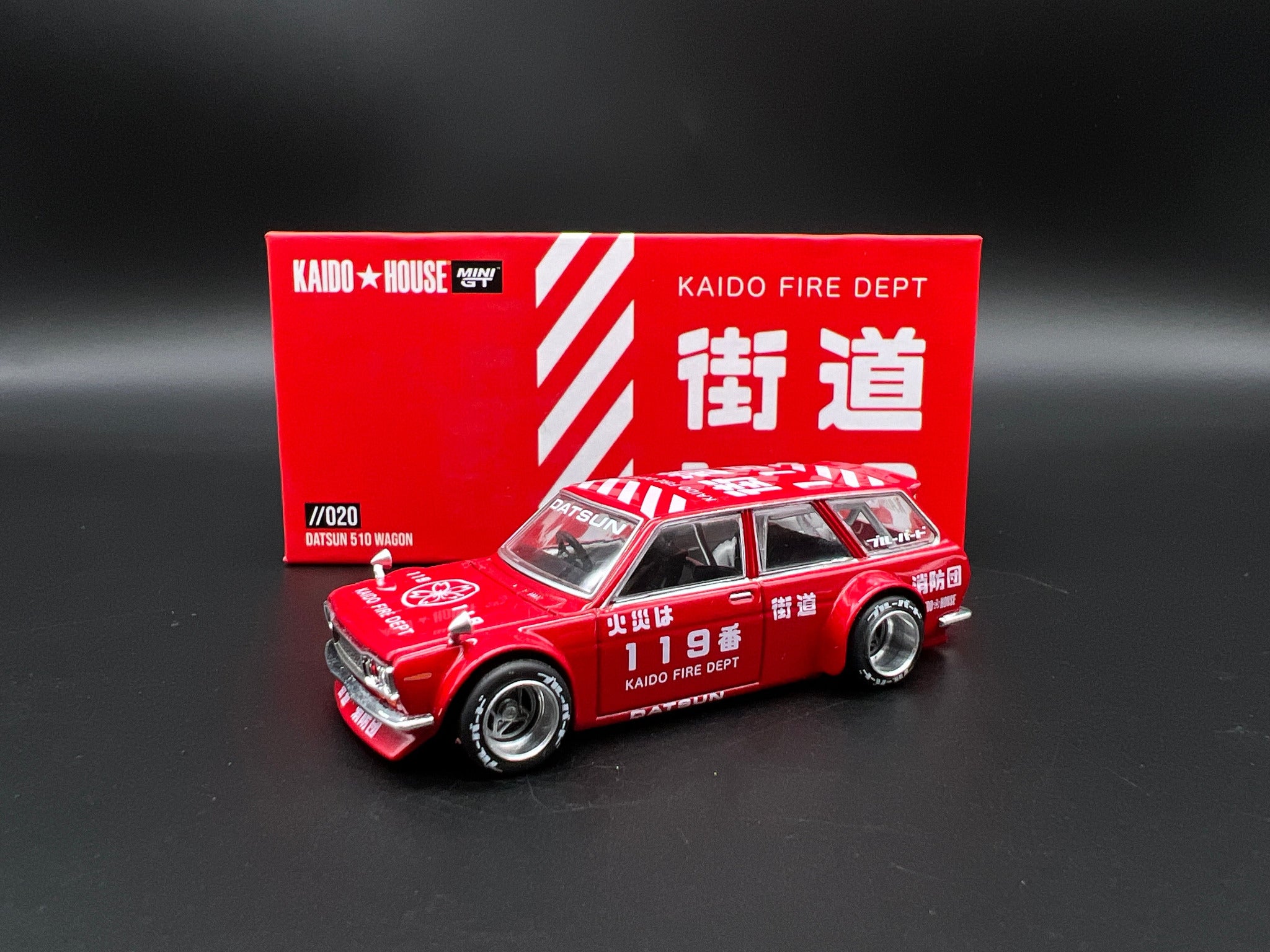 MINI GT - KAIDO HOUSE DATSUN 510 PRO STREET RED – Boss Company