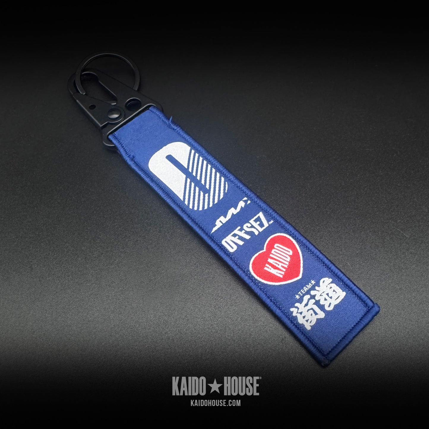 Kaido House Jet Tag Keychain, Blue