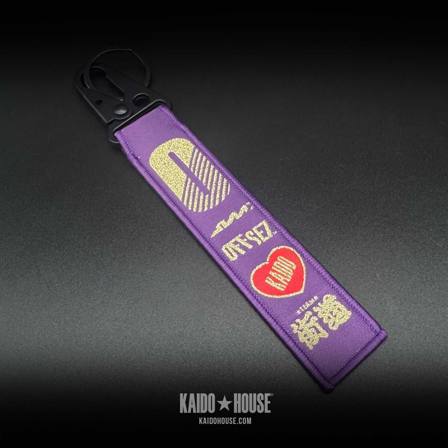 Kaido House Jet Tag Keychain, Purple