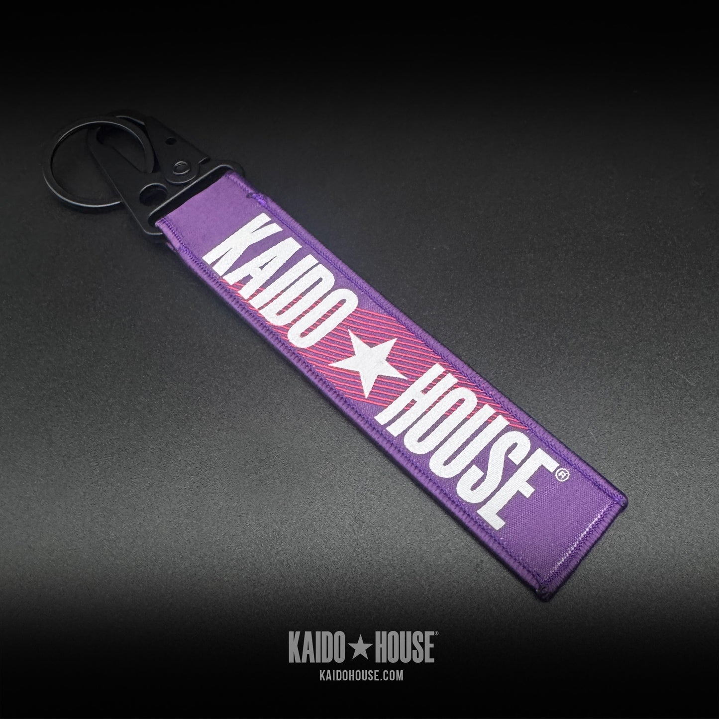 Kaido House Jet Tag Keychain, Purple