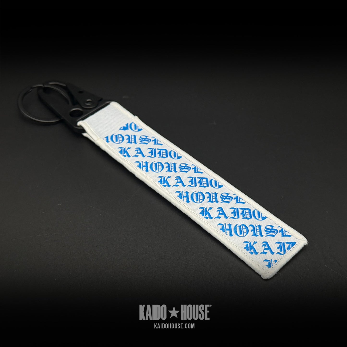 Kaido House Jet Tag Keychain, Multi KH, White