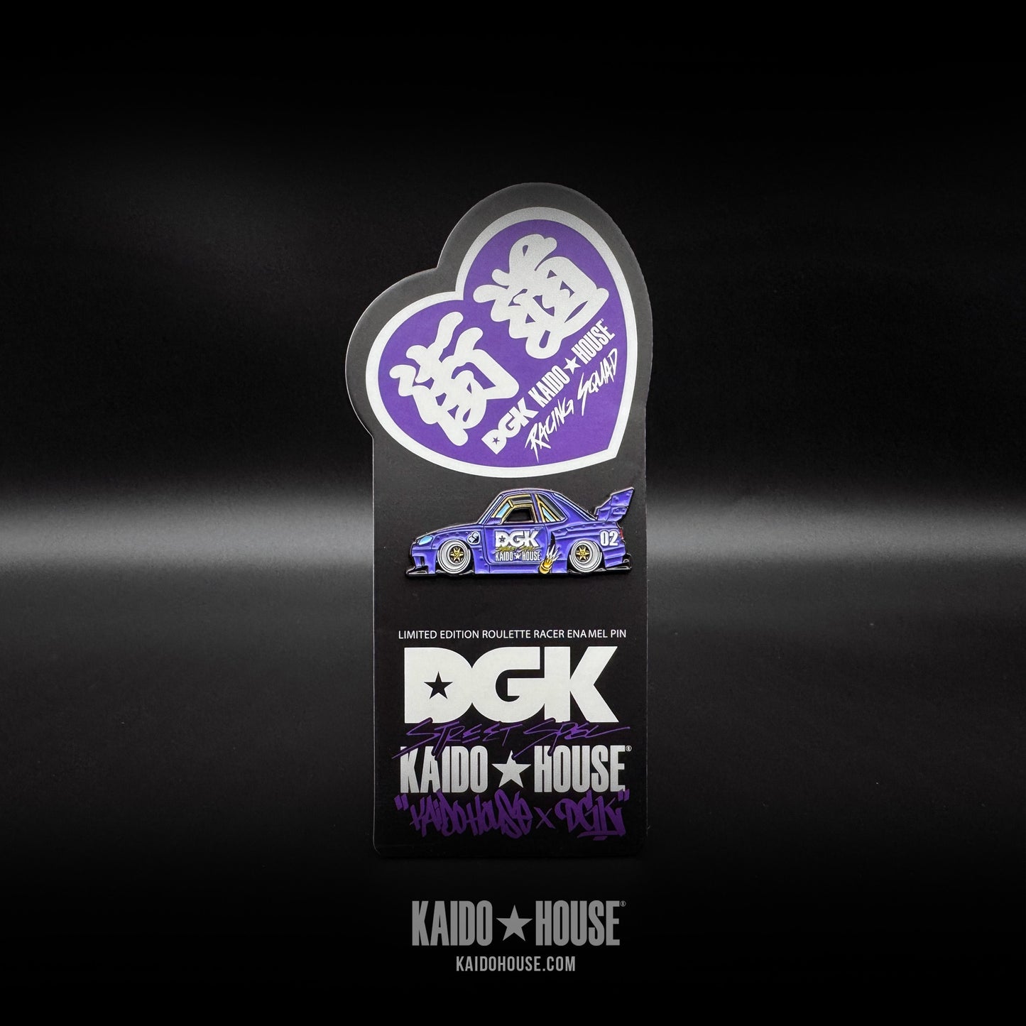 DGK x KAIDO HOUSE® Limited Edition Roulette Racer Enamel Pin