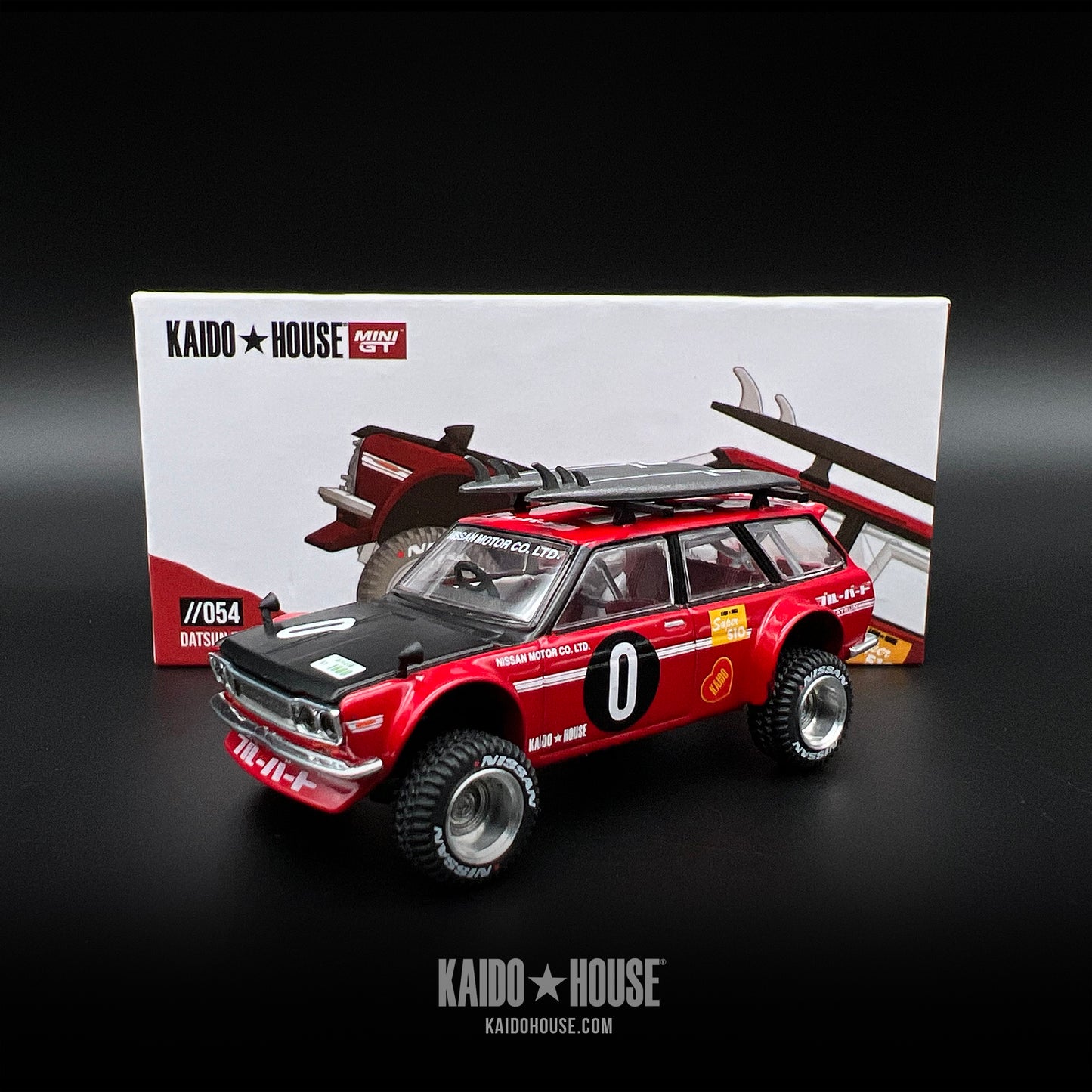 Kaido GT Datsun 510 4x4 wagon, rally red