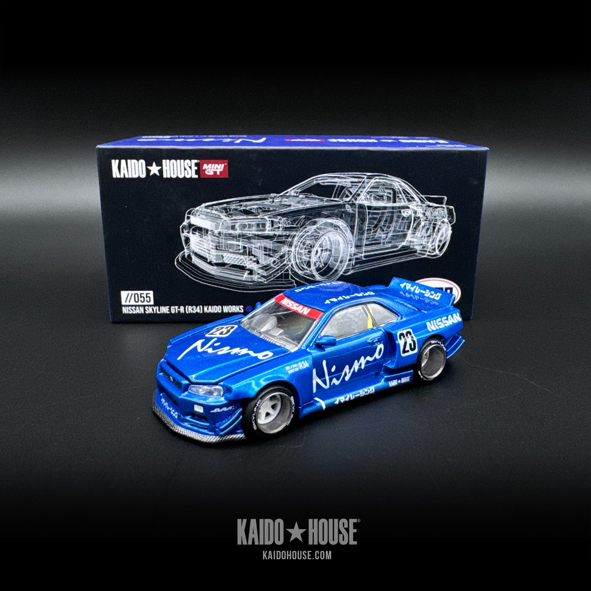 Kaido GT Nissan Skyline R34 GT-R, bayside blue