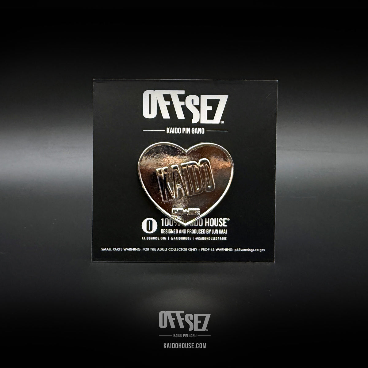 OFFSE7® Kaido Heart pin, Chrome