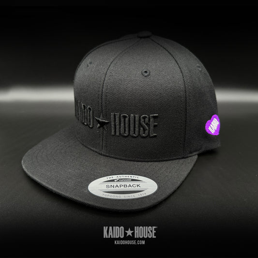 Kaido House The Black logo snapback hat