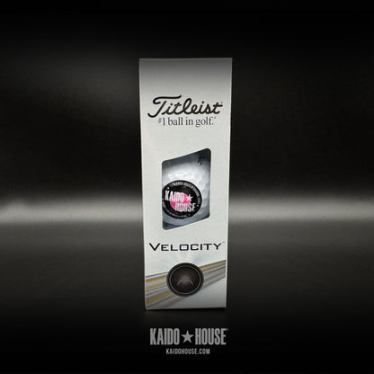 Kaido House branded Titleist® Velocity™ golf balls (Sleeve of 3)