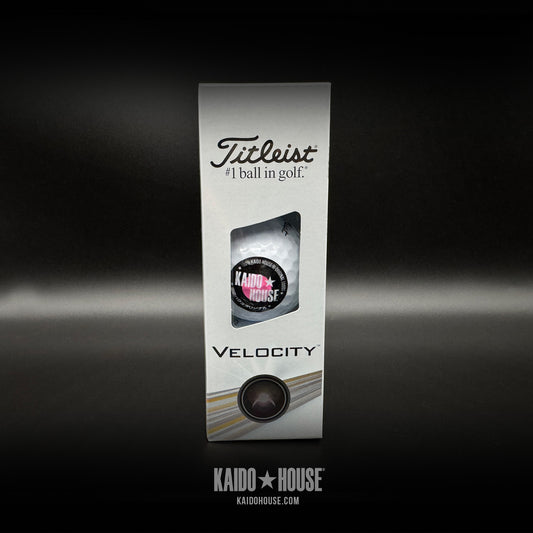 Kaido House branded Titleist® Velocity™ golf balls (Sleeve of 3)
