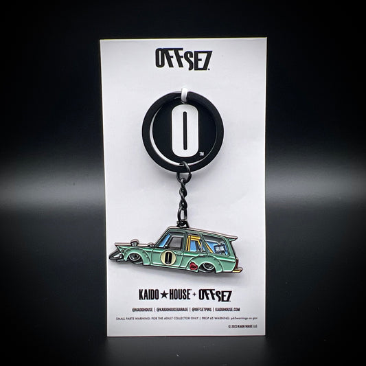 Kaido Wagon enamel keychain, green