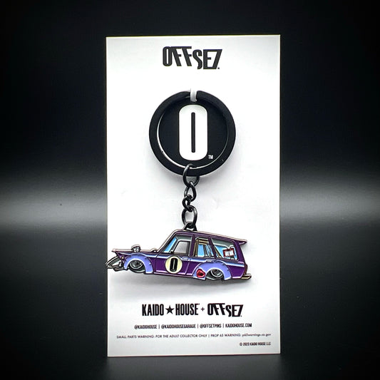 Kaido Wagon enamel keychain, purple