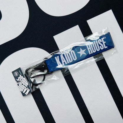 Kaido House jet tag keychain, blue