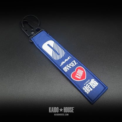 Kaido House Jet Tag Keychain, Blue