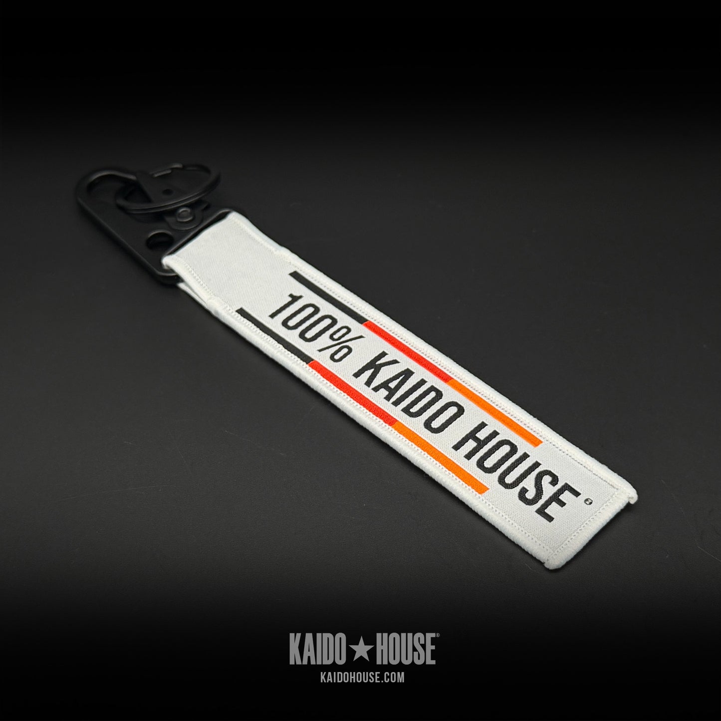 Kaido House Jet Tag Keychain, 100% KH, White