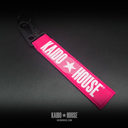 Kaido House Jet Tag Keychain, Pink
