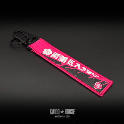 Kaido House Jet Tag Keychain, Pink V2