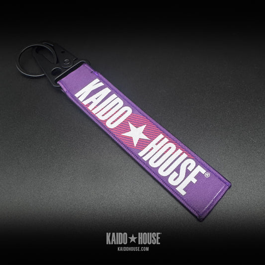 Kaido House Jet Tag Keychain, Purple