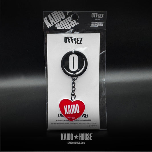 Kaido Heart enamel keychain, Red