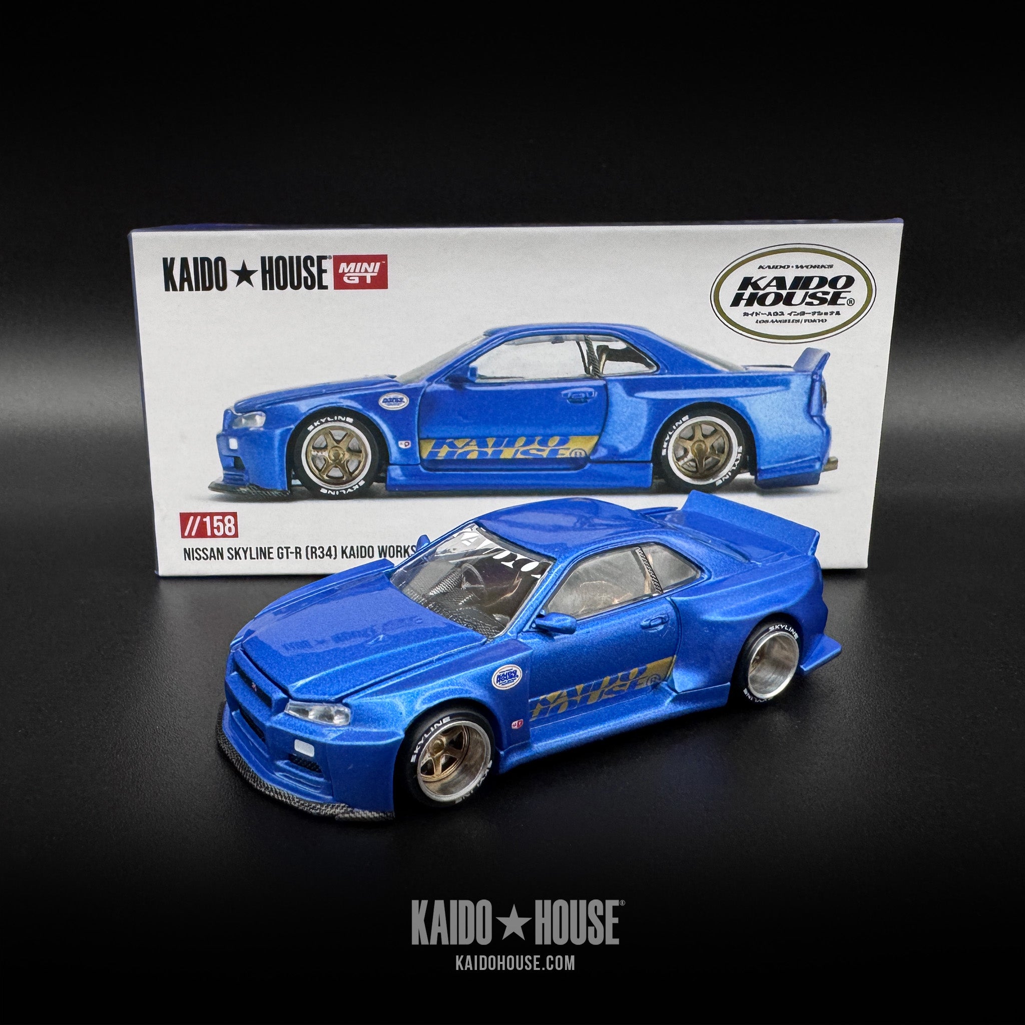 【最新入荷】 Skyline GT Kaido GT-R KAIDO – V2 Shinjuku Works™ Kaido (R34) ミニカー