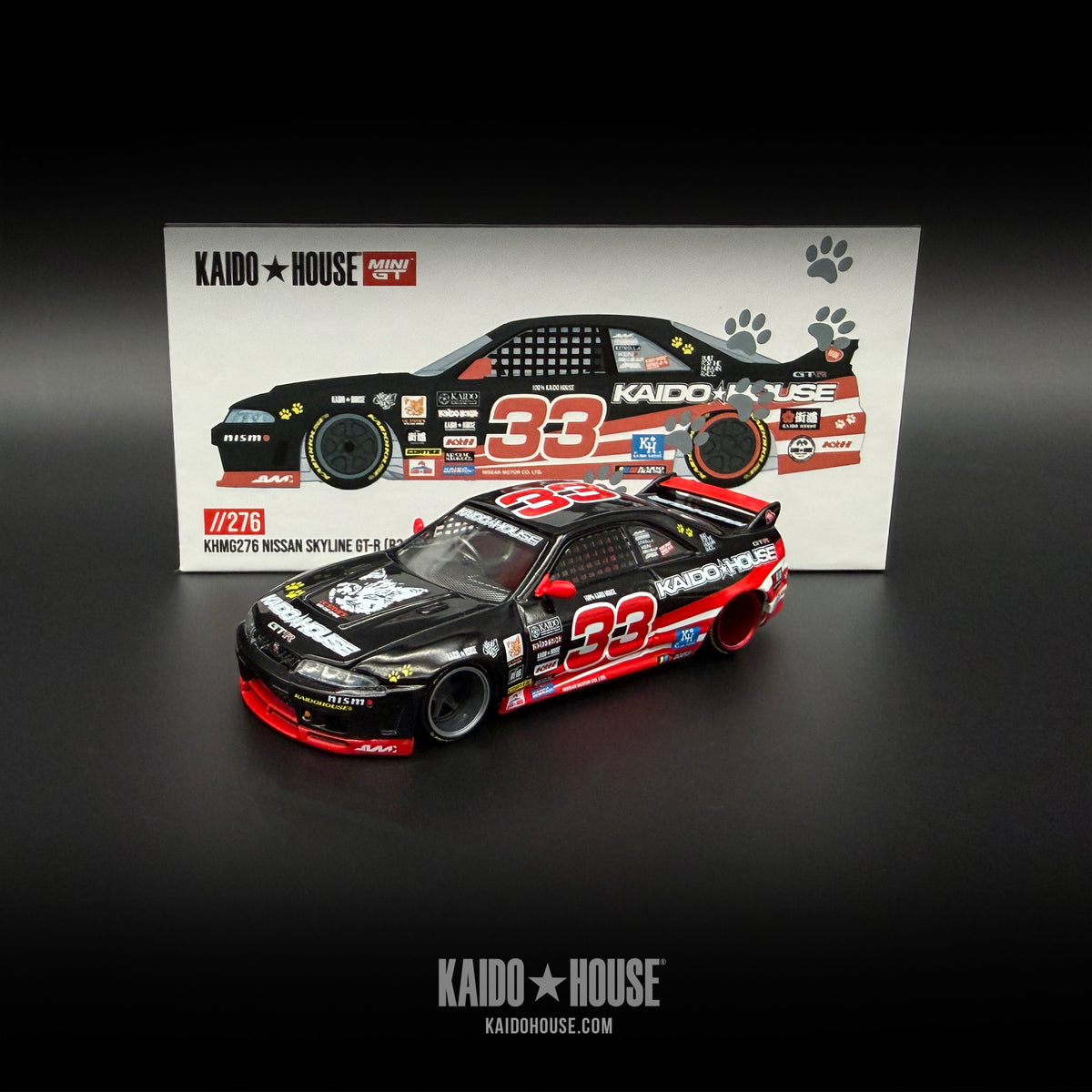 Kaido GT Nissan Skyline GT-R (R33) Black Kaido Cat