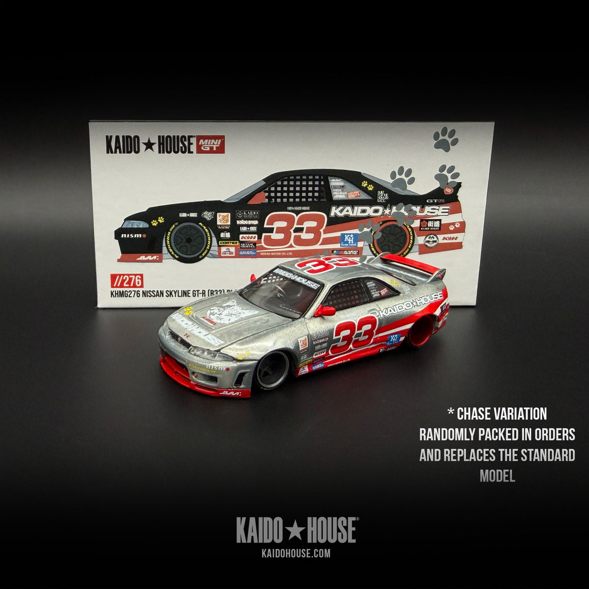 Kaido GT Nissan Skyline GT-R (R33) Black Kaido Cat