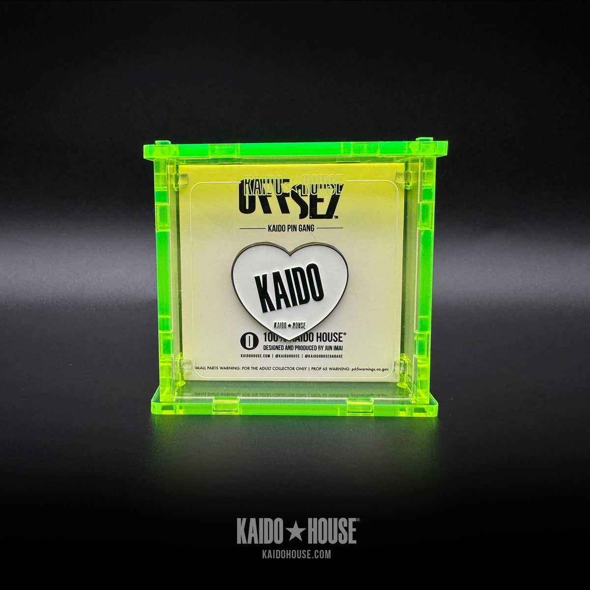 KAIDO HOUSE X OFFSE7® enamel pin display case, Yellow – KAIDO 