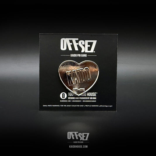 OFFSE7® Kaido Heart pin, Chrome