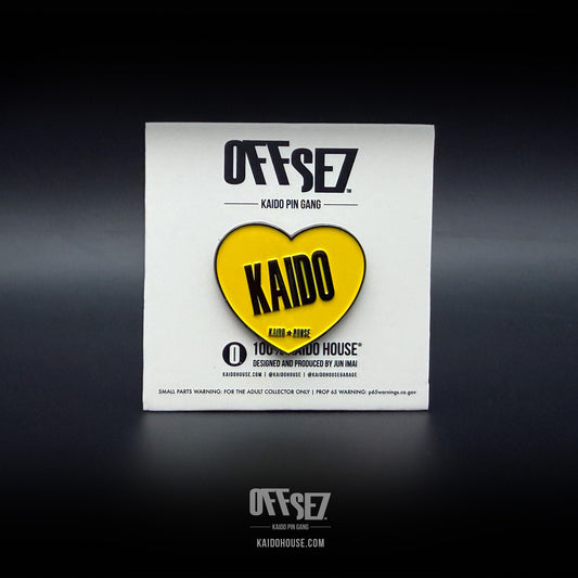 OFFSE7® Kaido Heart enamel pin, Yellow