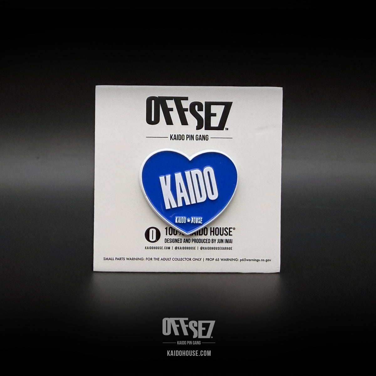 OFFSE7® Kaido Heart enamel pin, Blue