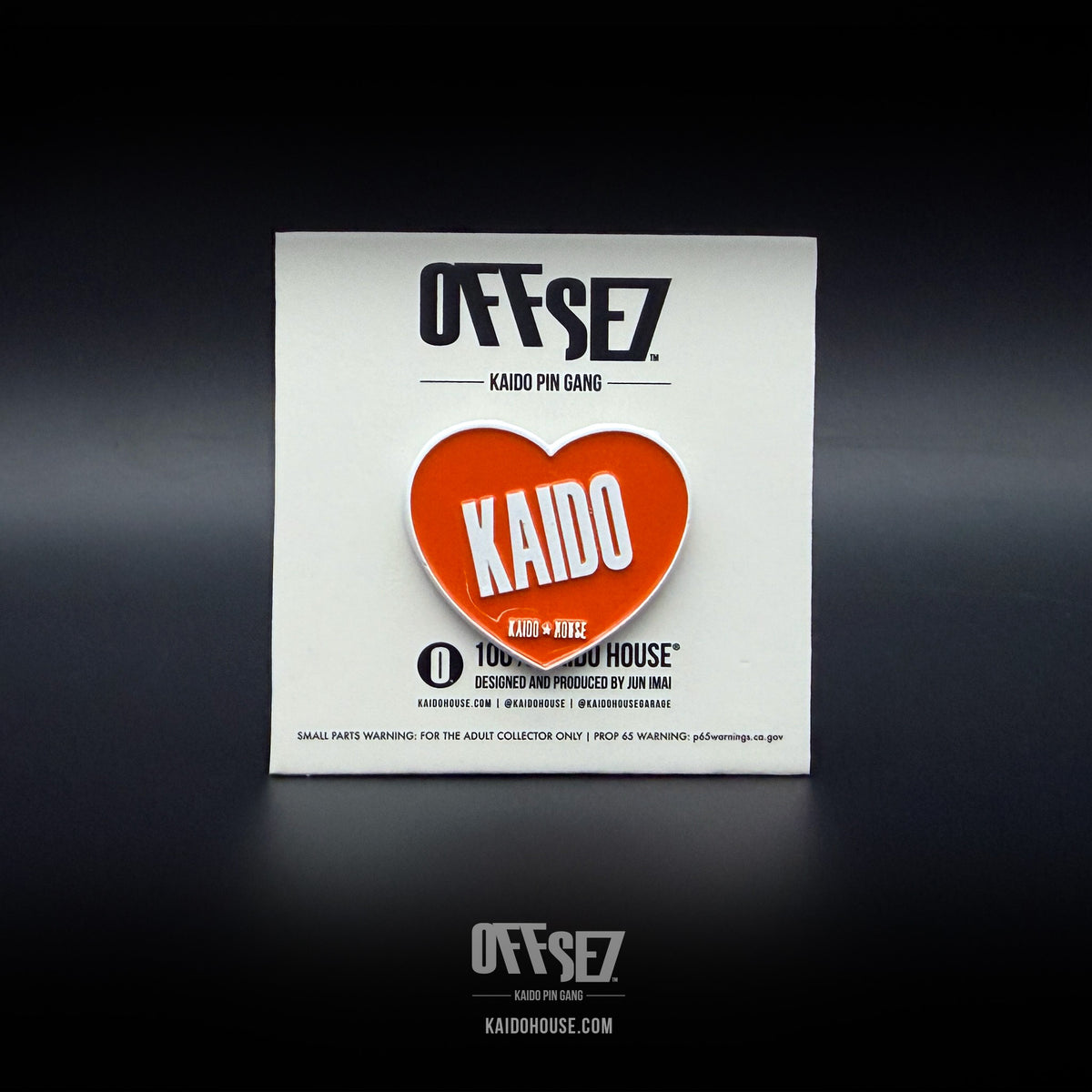 OFFSE7® Kaido Heart enamel pin, Orange