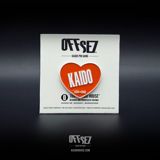 OFFSE7® Kaido Heart enamel pin, Orange